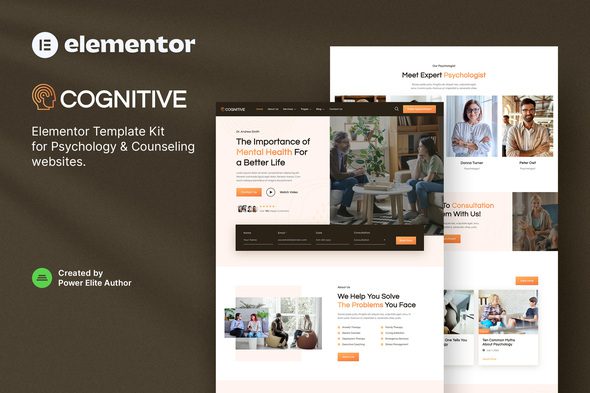Cognitive – Psychology and Counseling Elementor Template Kit
