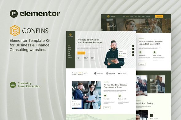 Confins – Business and Finance Consulting Elementor Template Kit