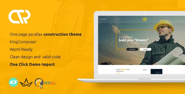 Consta – One Page Construction WordPress Theme