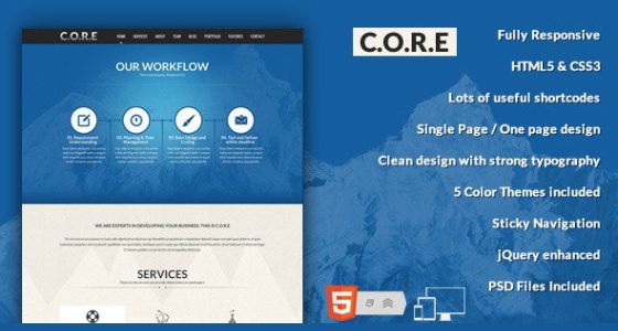 Core – OnePage HTML5