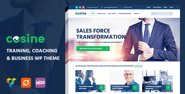 Cosine – Training, Coaching and Business WordPress Theme