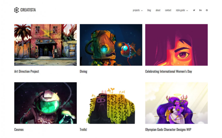 Creatista – Creative Portfolio WordPress Theme