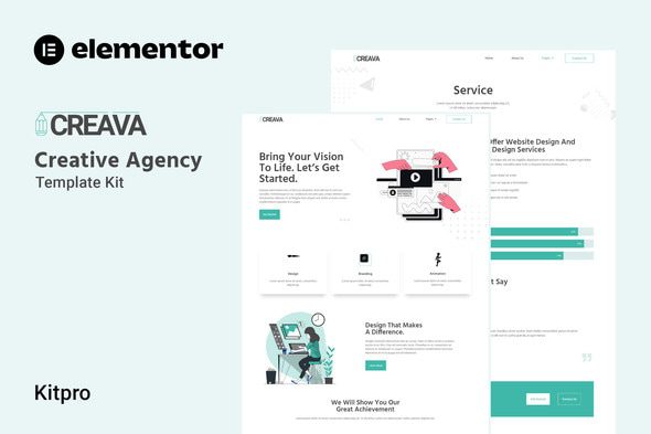 Creava – Creative Agency Elementor Template Kit