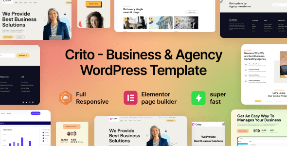 Crito – Business and Agency WordPress Theme