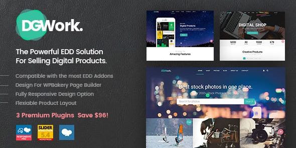 DGWork – Powerful Responsive Easy Digital Downloads Theme