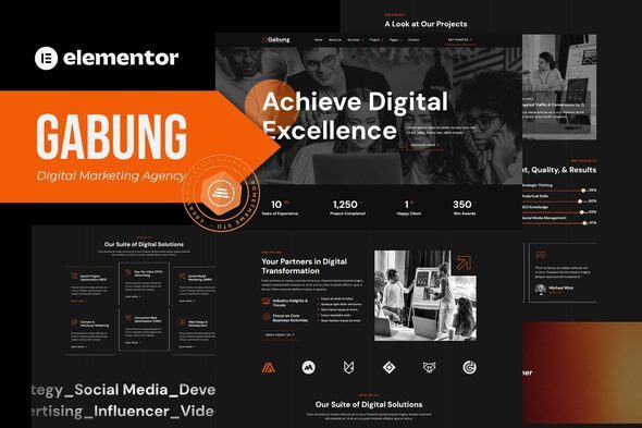 Dagang – Digital Marketing Agency Elementor Template Kit
