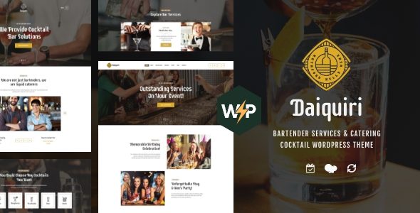 Daiquiri – Bartender Services and Catering Cocktail WordPress Theme