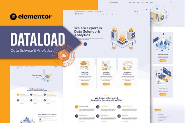 Dataload – Data Science & Analytics Elementor Template Kit