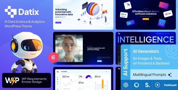 Datix – AI Data Science and Analytics WordPress Theme