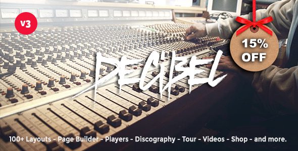 Decibel Professional Music WordPress Theme
