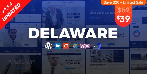 Delaware – Consulting and Finance WordPress Theme