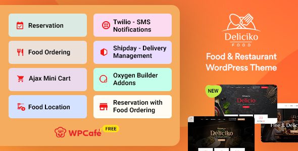 Deliciko – Restaurant WordPress Theme