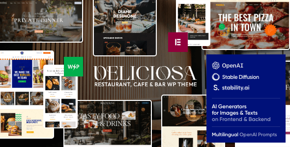 Deliciosa – Restaurant, Cafe and Bar WordPress Theme