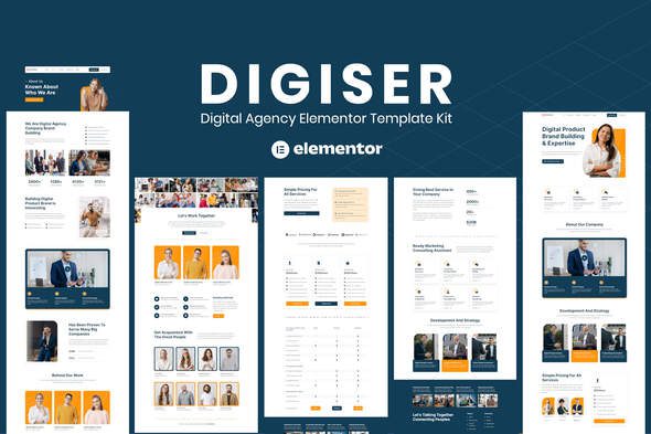 Digiser – Digital Agency Elementor Template Kit