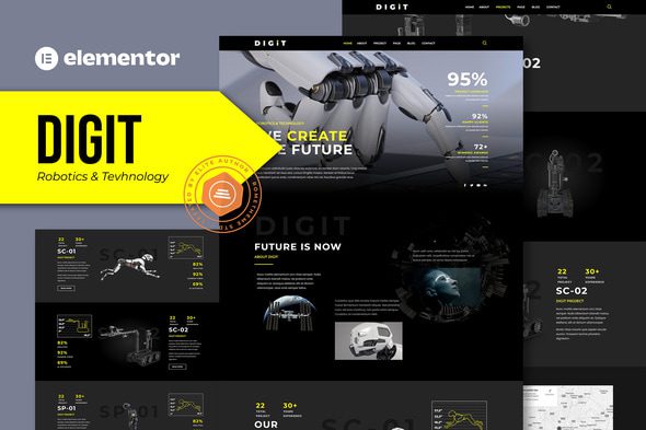 Digit – Robotics & Technology Elementor Template Kit
