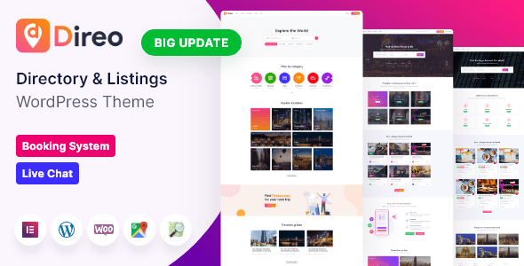 Direo – Directory and Listing WordPress Theme
