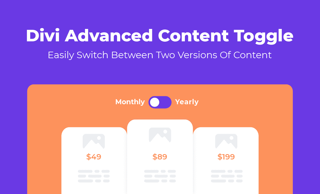 Divi Advanced Content Toggle Module