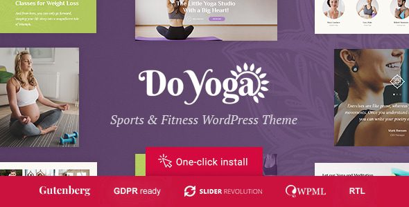 Do Yoga – Fitness Studio and Pilates Club WordPress Theme