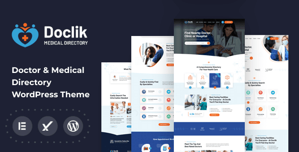 Doclik – Medical and Clinic Directory WordPress Theme + RTL