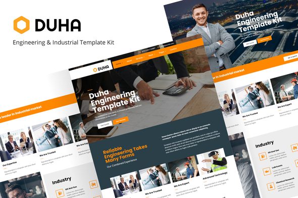 Duha – Engineering and Industrial Elementor Template Kit