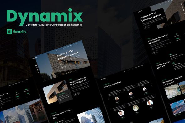Dynamix – Architecture Elementor Template Kit