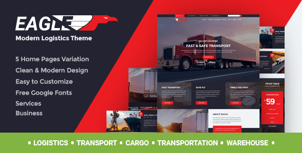 Eagle – Logistics and Transportation WordPress Theme