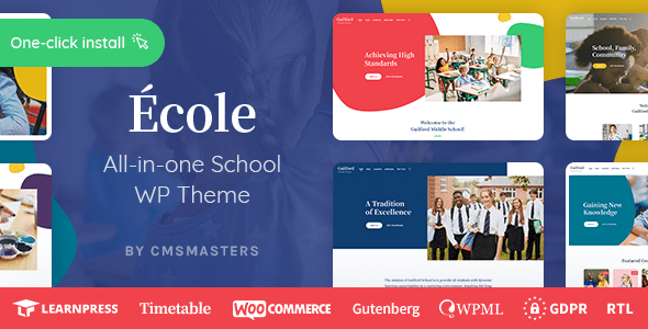 Ecole – Education & School WordPress Theme