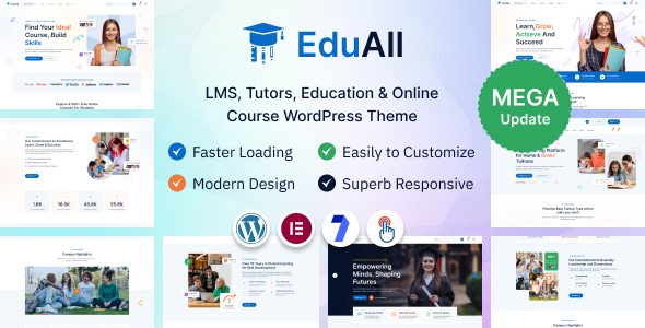 EduAll – Education LMS Tutors and Course WordPress