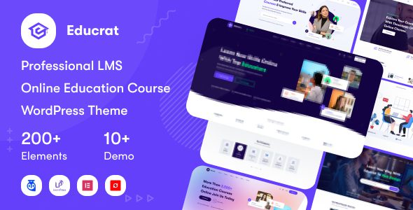 Educrat – Online Course Education WordPress Theme