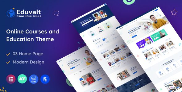 Eduvalt – Online Courses and Education WordPress Theme