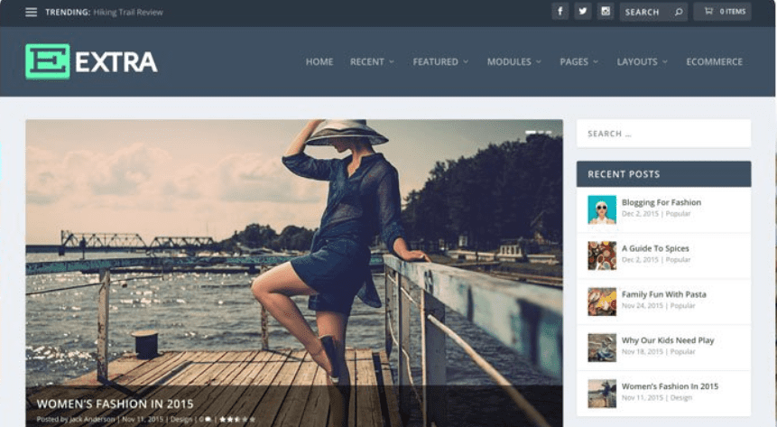 Elegant Themes Extra WordPress Theme