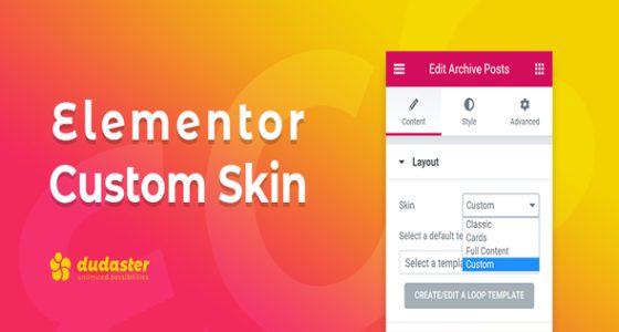 Elementor Custom Skin Pro