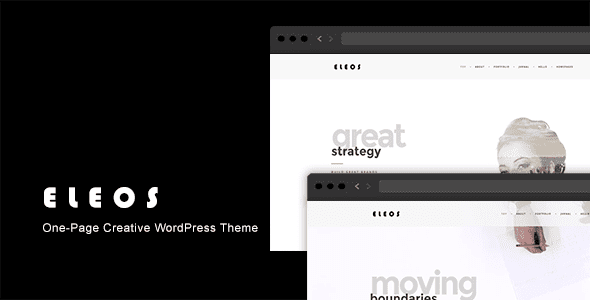 Eleos – One-Page Creative WordPress Theme