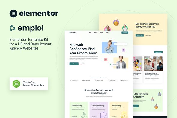 Emploi – Human Resources and Recruitment Agency Elementor Template Kit