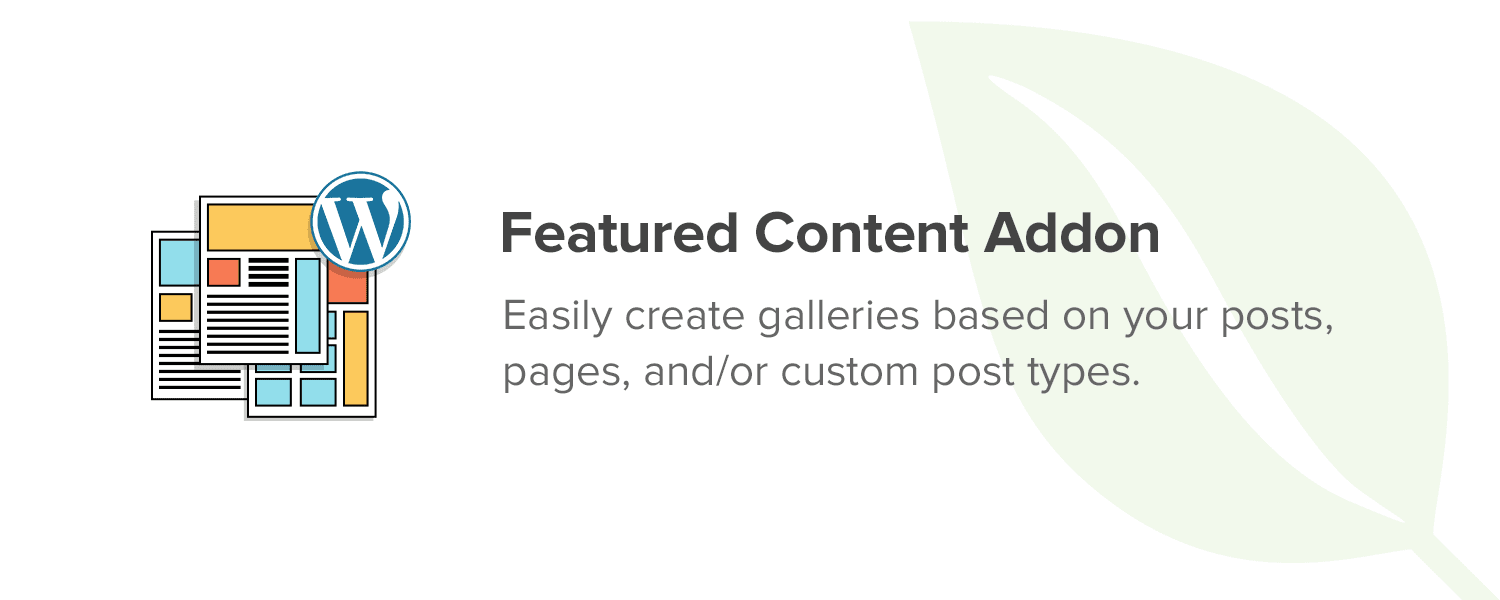 Envira Gallery Featured Content Addon