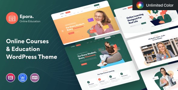 Epora – Online Courses and Education WordPress Theme