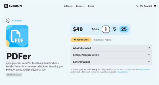 EventOn PDFer Add-on