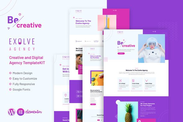 Exolve – Creative Portfolio Elementor Template Kit