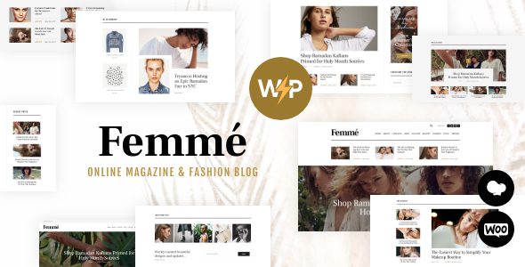 Femme An Online Magazine and Fashion Blog Theme