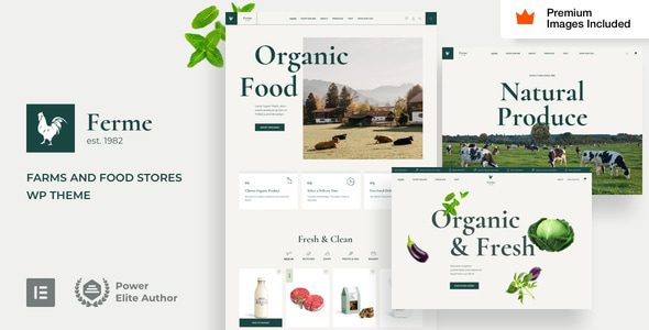 Ferme – Food Store and Farm Elementor Pro Theme