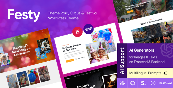 Festy – Theme Park, Circus & Festival Theme
