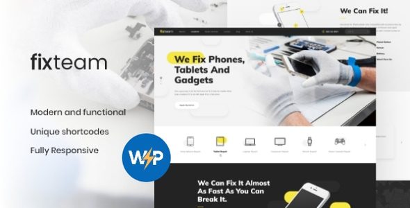 FixTeam | Electronics and Mobile Devices Repair WordPress Theme