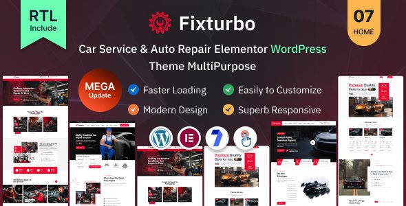 Fixturbo – Car Service and Repair WordPress Theme