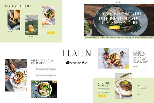 Flaten – Restaurant and Catering Services Elementor Template Kit