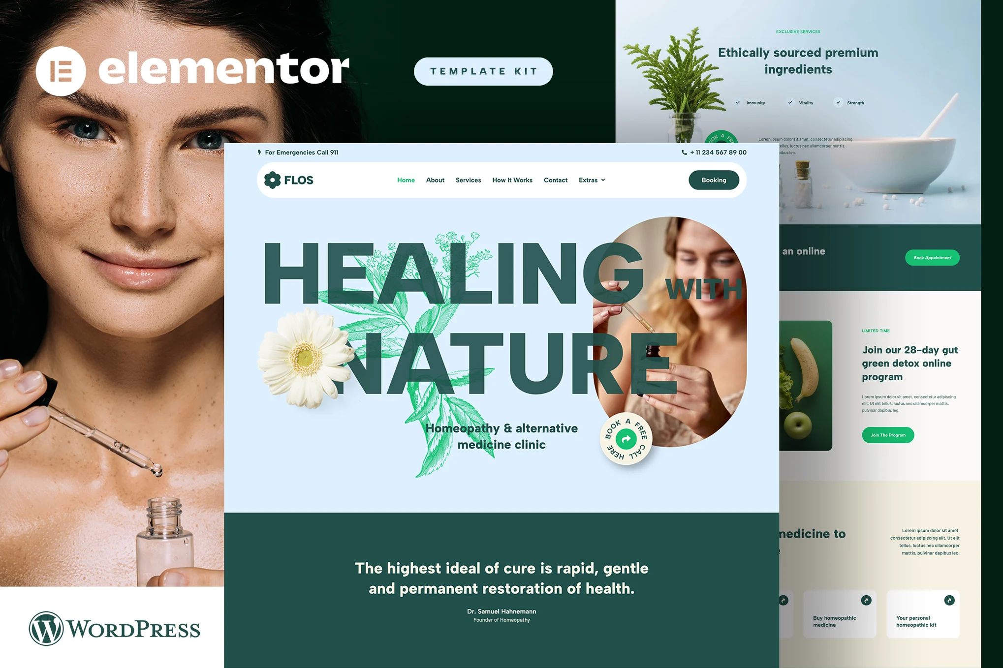 Flos – Alternative Medicine and Holistic Health Elementor Template Kit
