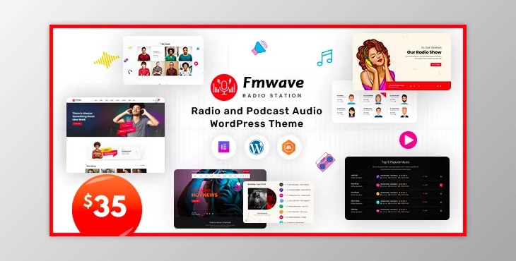Fmwave – Radio Station WordPress Theme