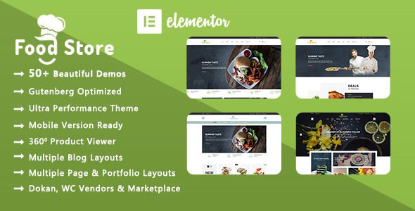 Food Store | Organic and Restaurant WooCommerce WordPress Theme