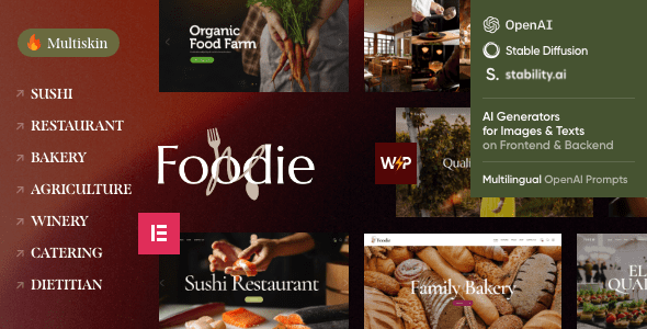 Foodie – Restaurant WordPress Theme