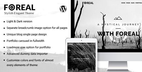 Foreal – Director, Writer WordPress Theme
