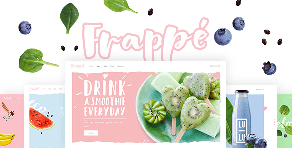 Frappé – Smoothie, Juice Bar and Organic Food Theme